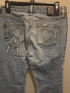 Luella Light Blue Distressed Bootcut Jeans